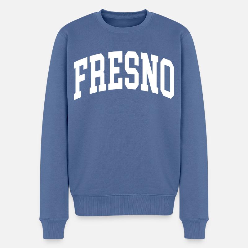 Fresno - Pull Premium bio Homme - bleu pigeon
