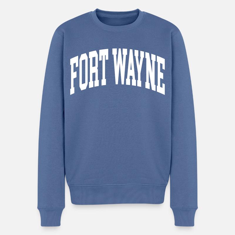 Fort Wayne - Pull Premium bio Homme - bleu pigeon