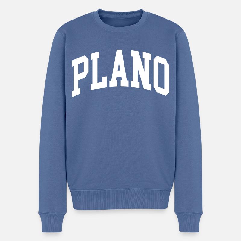 Plano - Pull Premium bio Homme - bleu pigeon