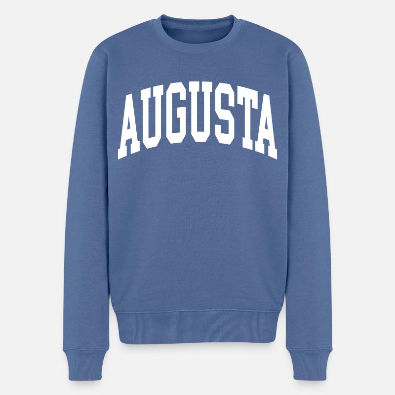 Augusta - Männer Premium Bio Pullover - Taubenblau