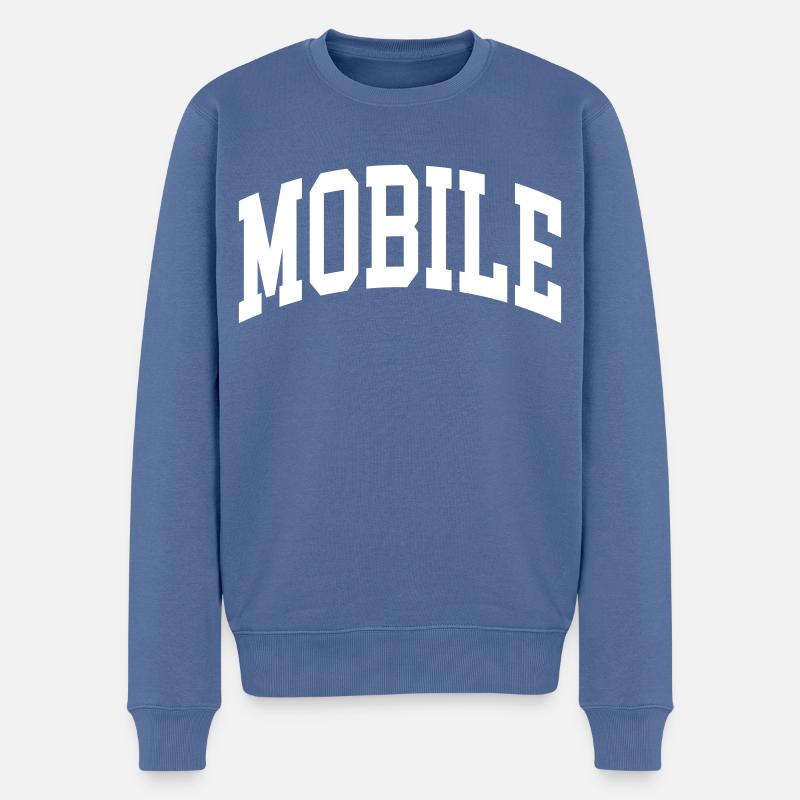 Mobile - Pull Premium bio Homme - bleu pigeon