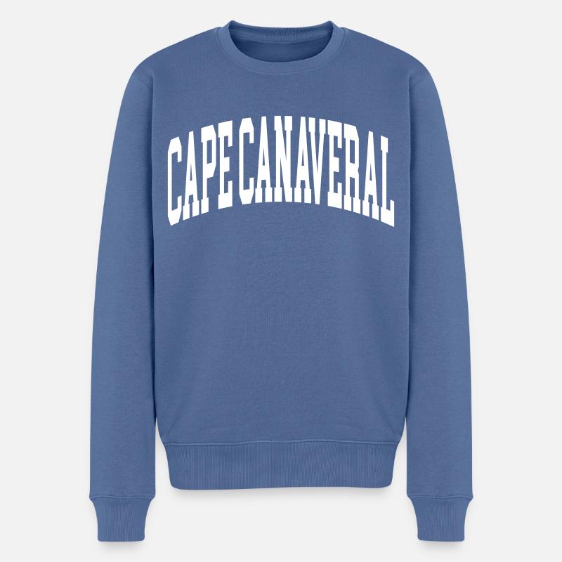 Cape Canaveral - Männer Premium Bio Pullover - Taubenblau