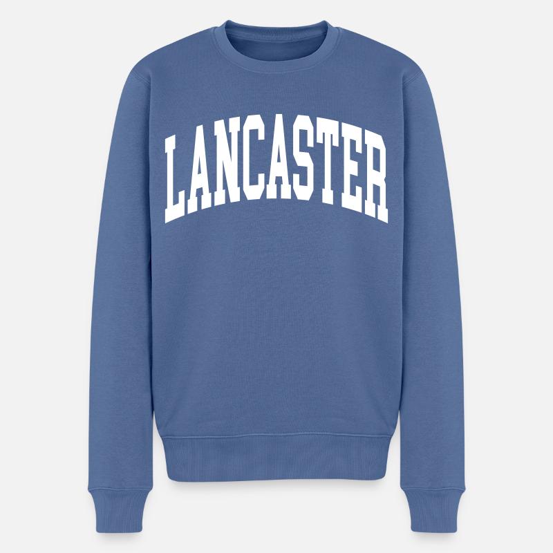 Lancaster - Pull Premium bio Homme - bleu pigeon