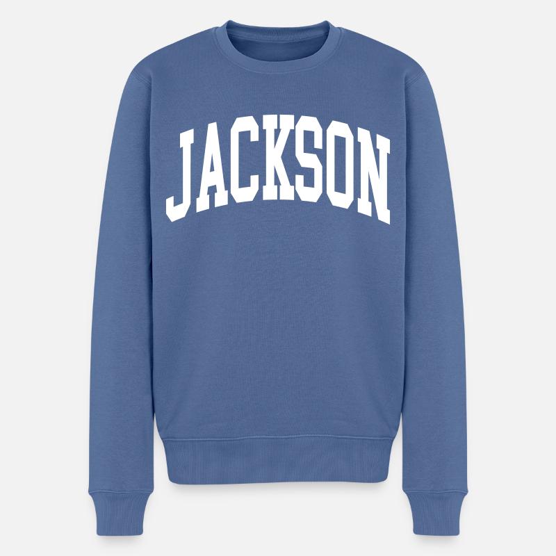 Jackson - Pull Premium bio Homme - bleu pigeon
