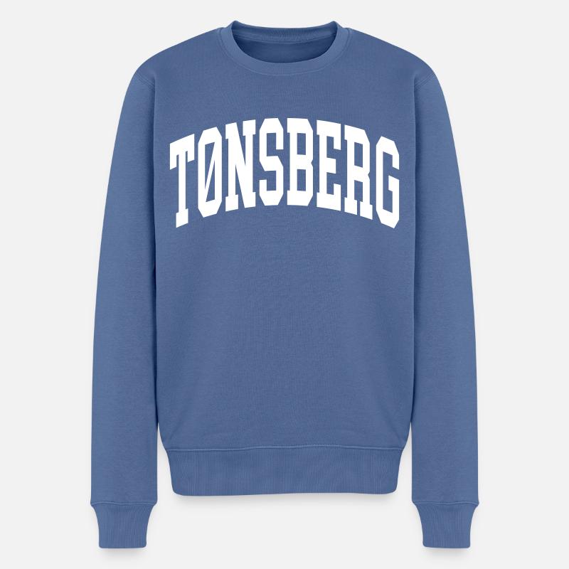 Tønsberg - Männer Premium Bio Pullover - Taubenblau