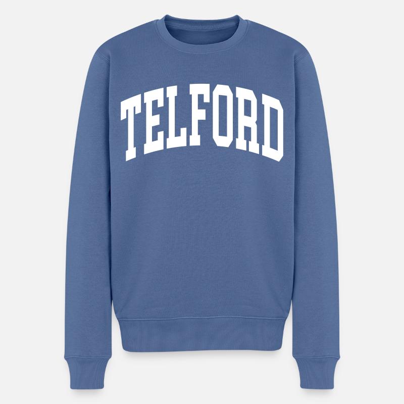 Telford - Pull Premium bio Homme - bleu pigeon