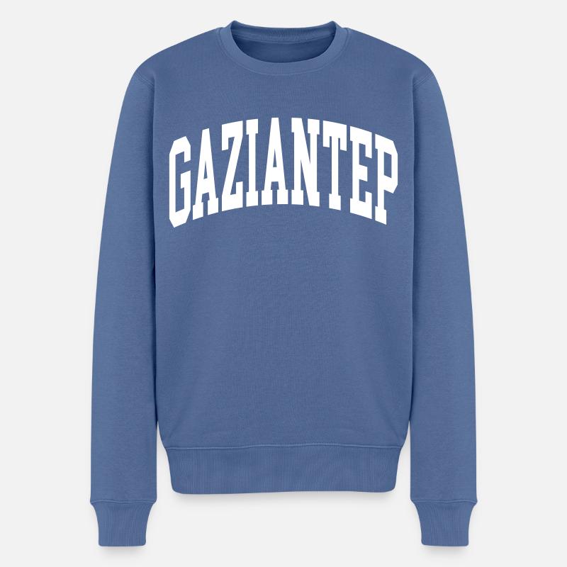Gaziantep - Pull Premium bio Homme - bleu pigeon