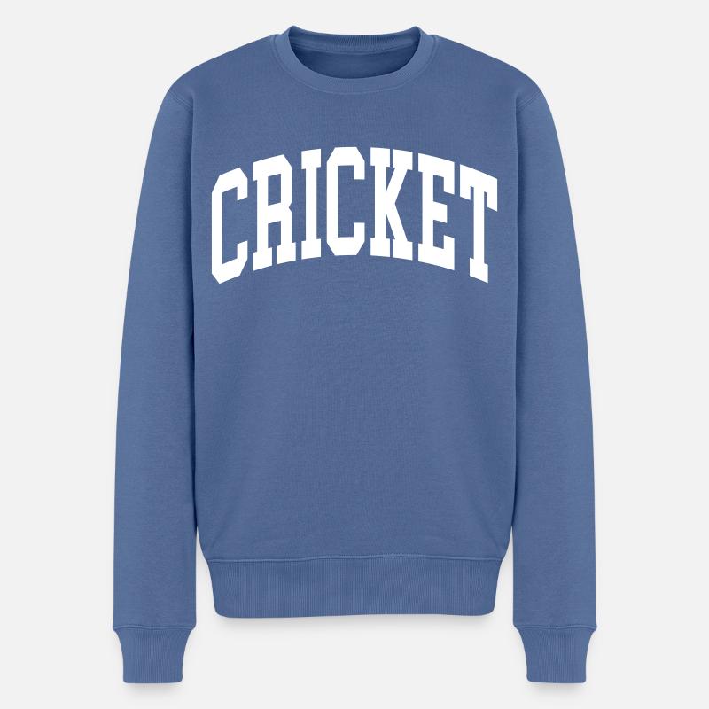 Cricket - Männer Premium Bio Pullover - Taubenblau