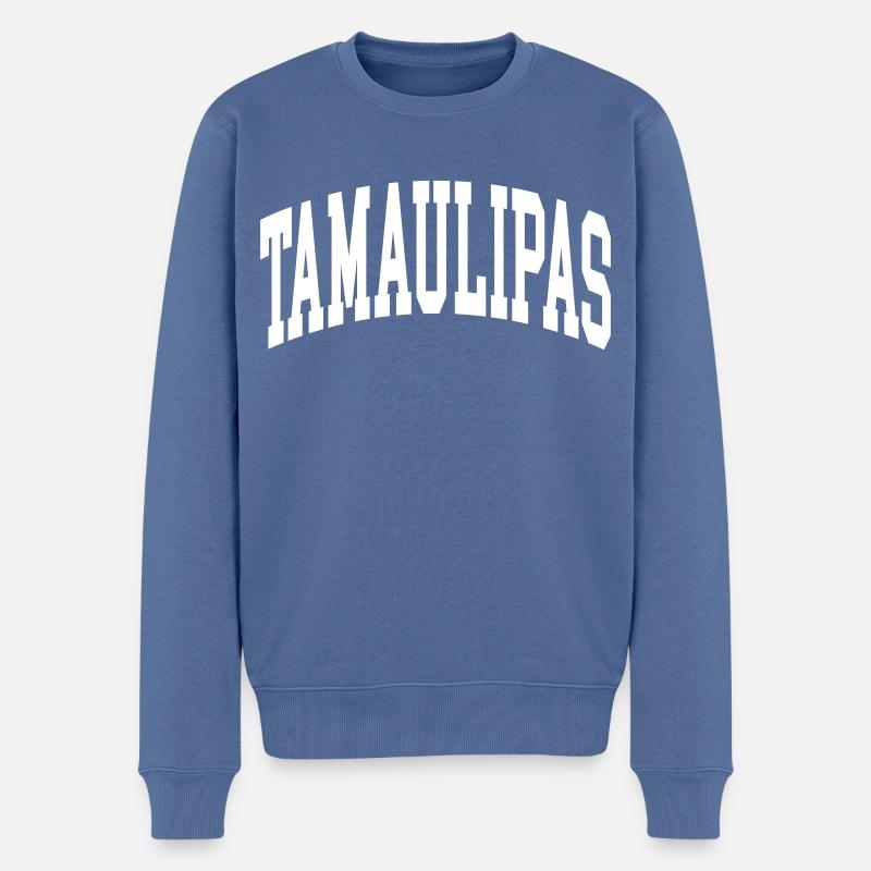 Tamaulipas - Männer Premium Bio Pullover - Taubenblau