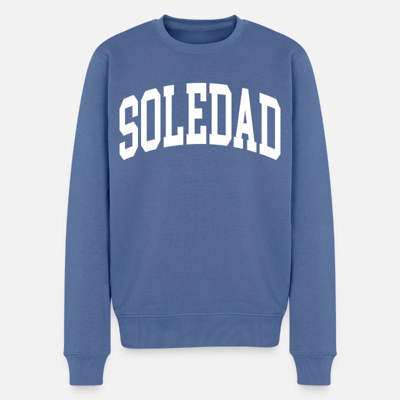 Soledad - Pull Premium bio Homme - bleu pigeon