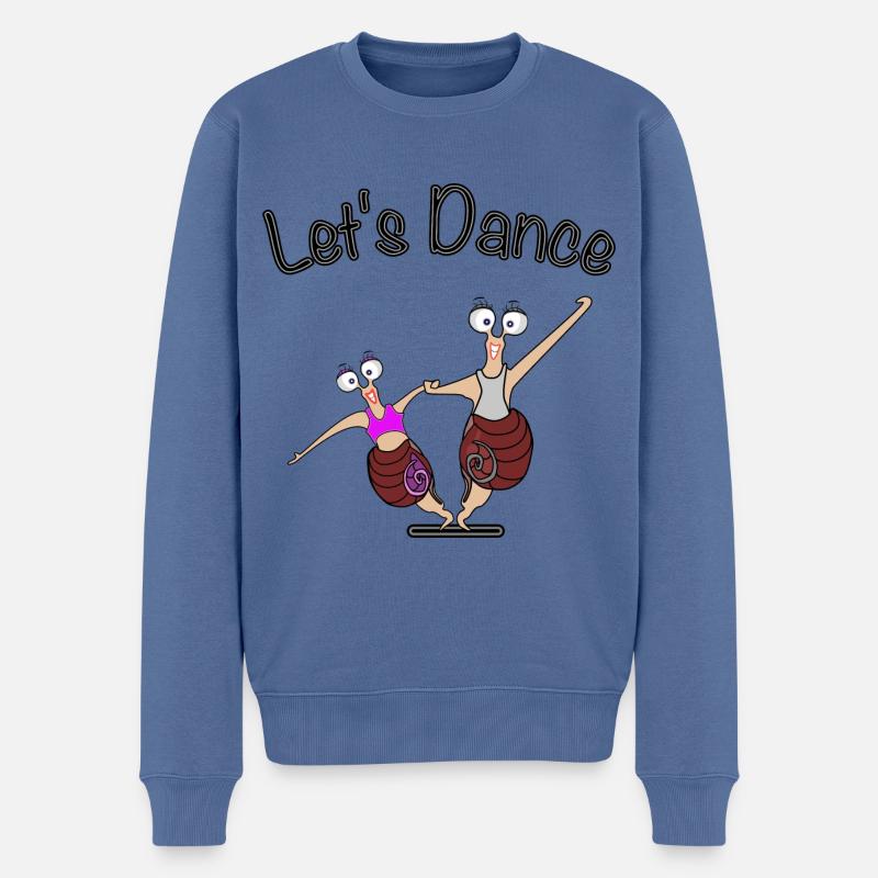Let's Dance - Männer Premium Bio Pullover - Taubenblau