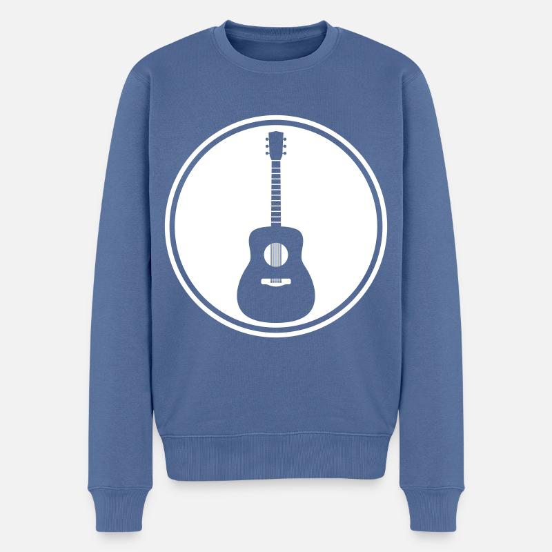 Acoustique de guitare - Pull Premium bio Homme - bleu pigeon