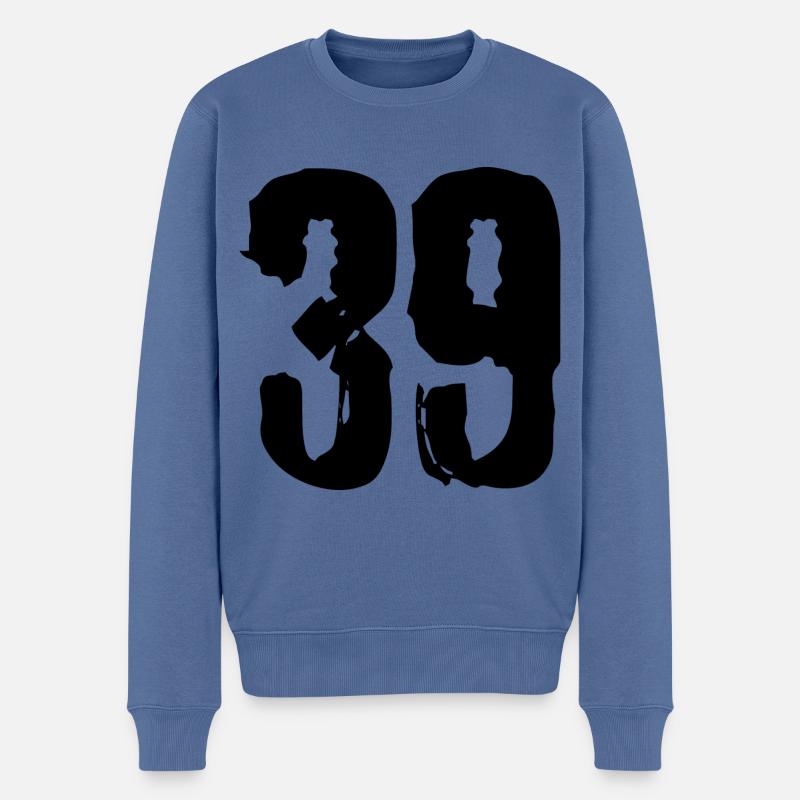 Maillot numéro 39 - Pull Premium bio Homme - bleu pigeon