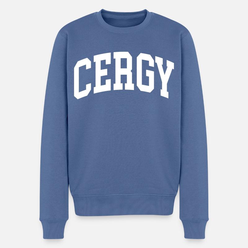 Cergy - Pull Premium bio Homme - bleu pigeon
