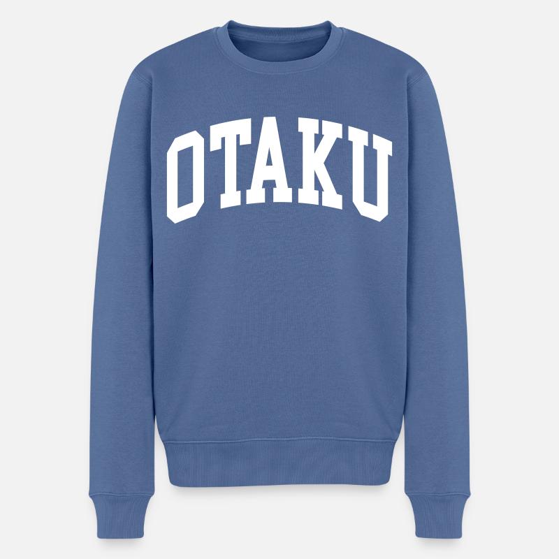 Otaku - Männer Premium Bio Pullover - Taubenblau