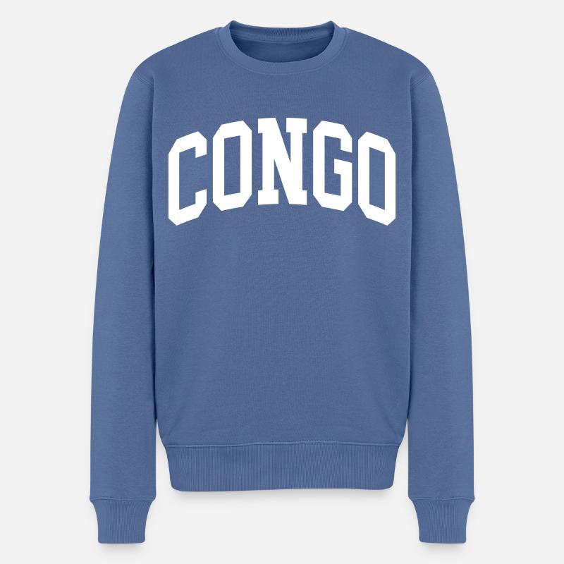 Congo - Pull Premium bio Homme - bleu pigeon