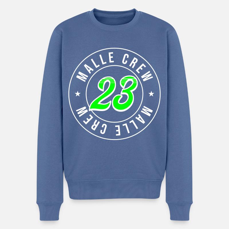 Malle 23 - Pull Premium bio Homme - bleu pigeon
