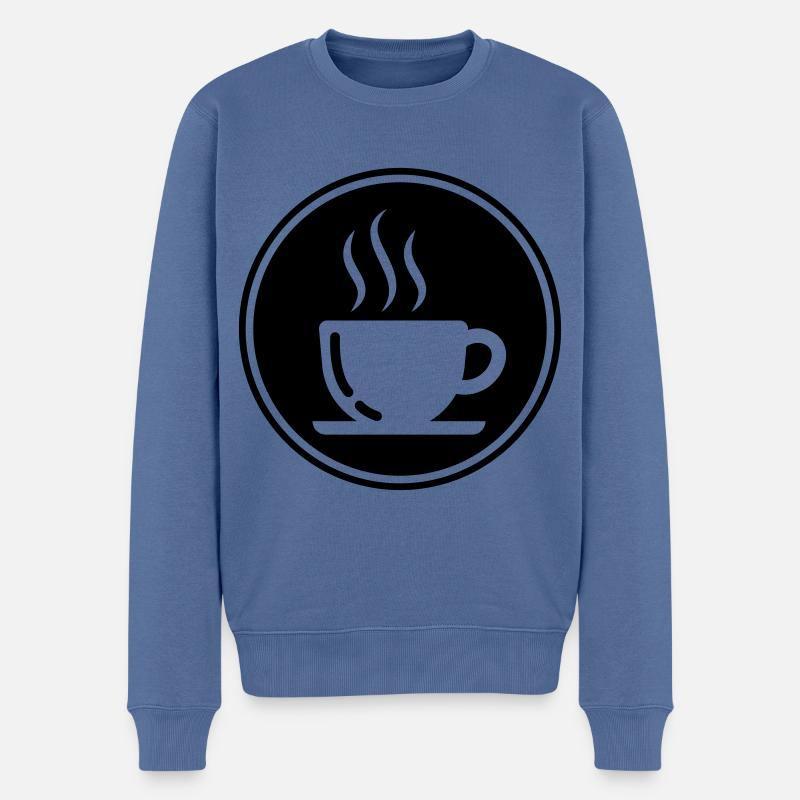 Tasse à café - Pull Premium bio Homme - bleu pigeon