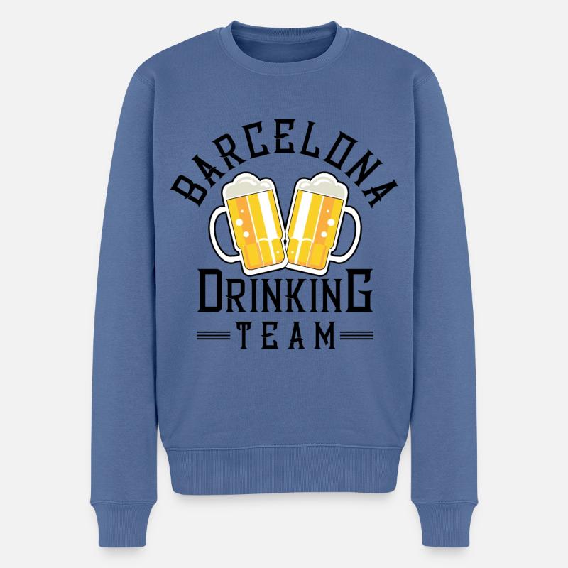 Équipe de boisson de Barcelone - Pull Premium bio Homme - bleu pigeon