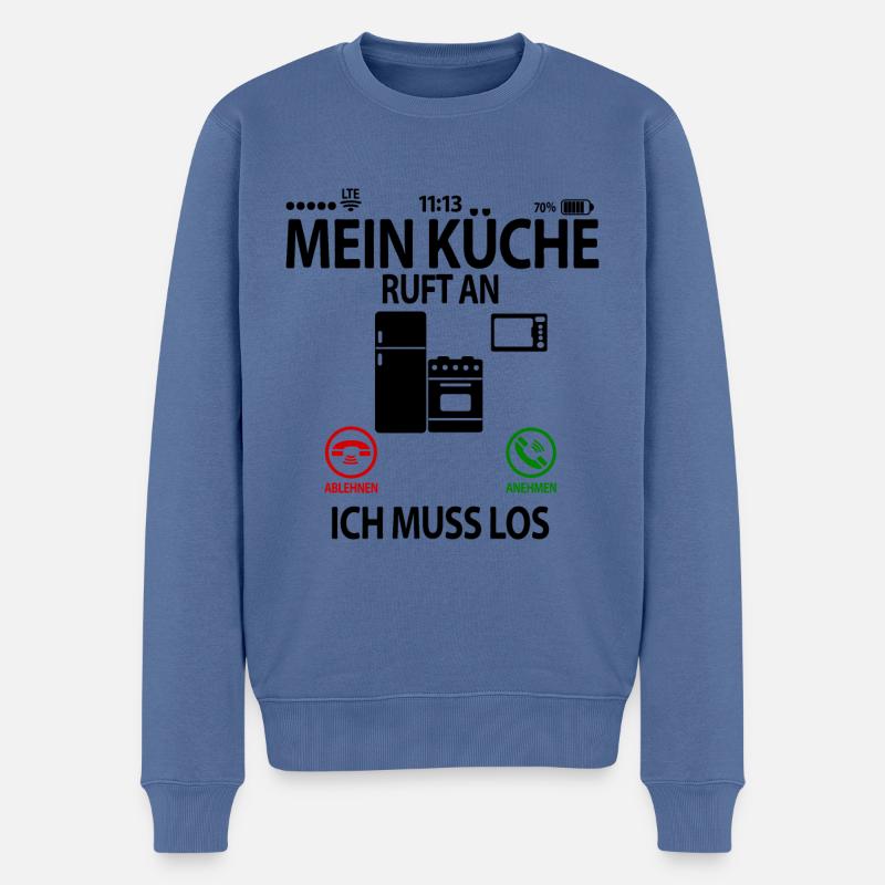 Küchenplaner Küchenfachberater Beruf Job Spruch - Männer Premium Bio Pullover - Taubenblau