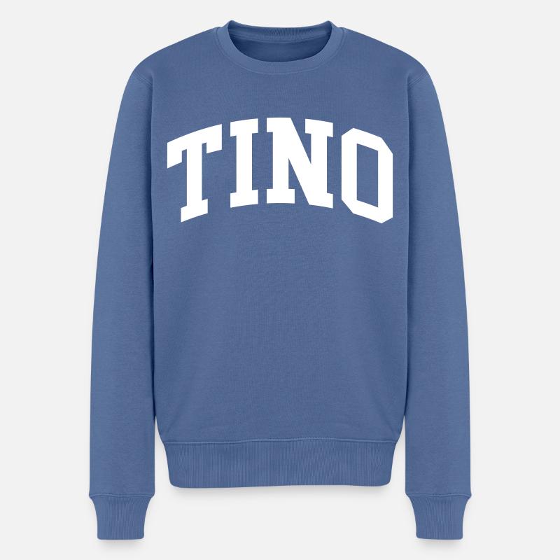 Tino - Pull Premium bio Homme - bleu pigeon