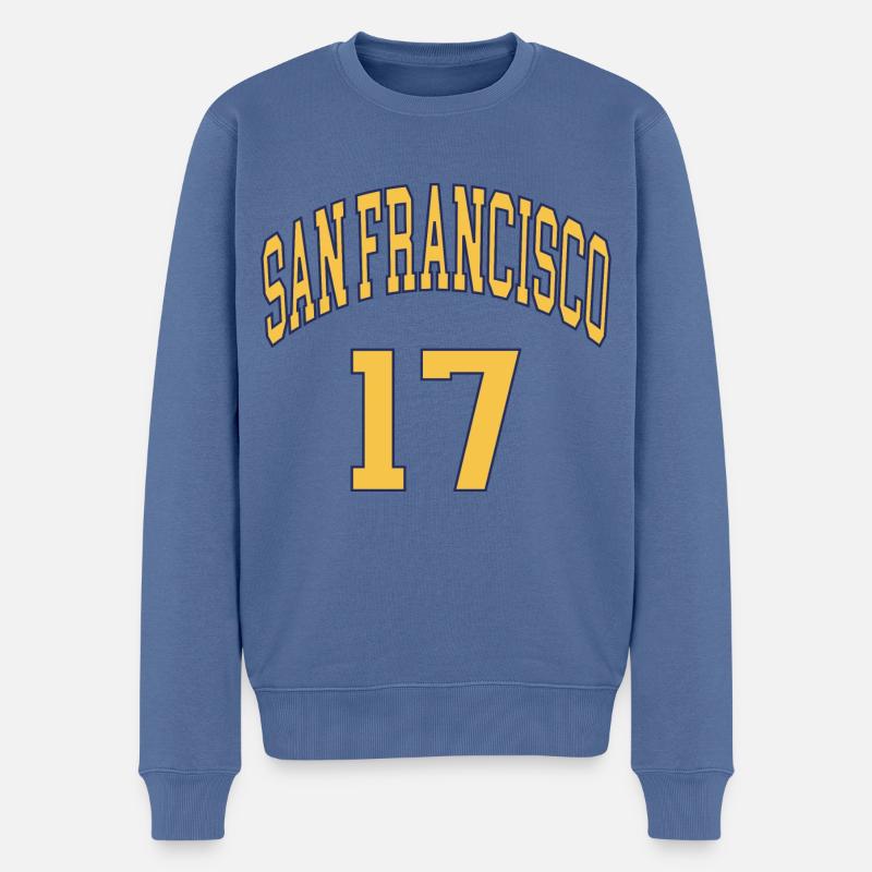 San Francisco 17 - Pull Premium bio Homme - bleu pigeon