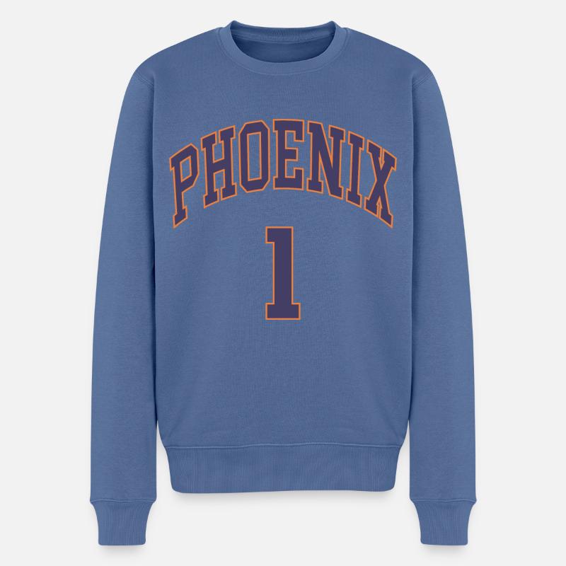 Phoenix 1 - Männer Premium Bio Pullover - Taubenblau
