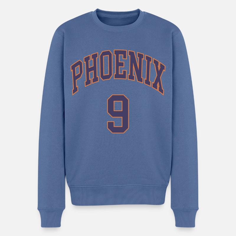 Phoenix 9 - Männer Premium Bio Pullover - Taubenblau