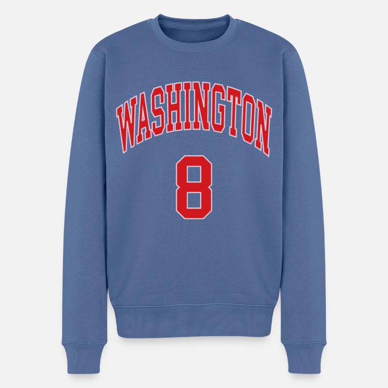 Washington 8 - Pull Premium bio Homme - bleu pigeon