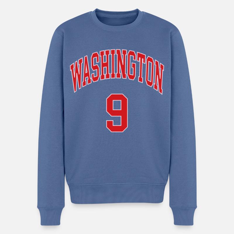Washington 9 - Pull Premium bio Homme - bleu pigeon