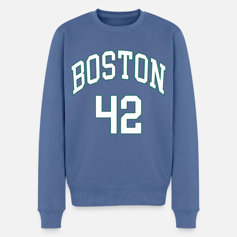 Boston 42 - Pull Premium bio Homme - bleu pigeon