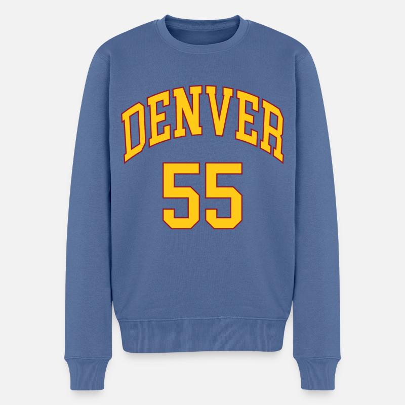 Denver 55 - Männer Premium Bio Pullover - Taubenblau