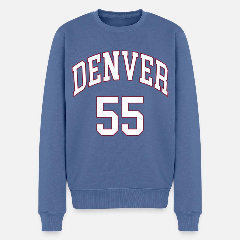 Denver 55 - Männer Premium Bio Pullover - Taubenblau