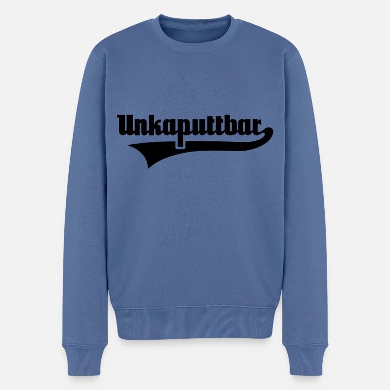 Unkaputtbar Superkraft Superheld Power - Männer Premium Bio Pullover - Taubenblau
