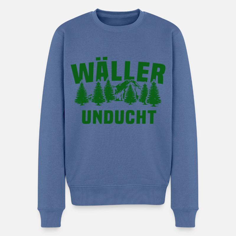 Westerwälder Wäller Unducht Westerwald - Männer Premium Bio Pullover - Taubenblau
