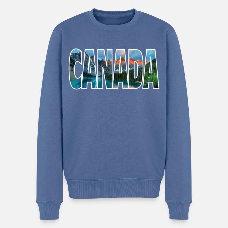 Canada - Pull Premium bio Homme - bleu pigeon