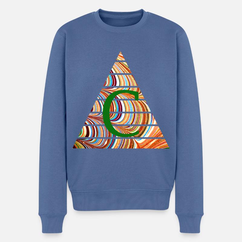 triangle e 56 c - Men's Premium Organic Jumper - stone blue