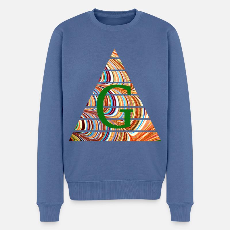 Triangle E 56 g - Men's Premium Organic Jumper - stone blue