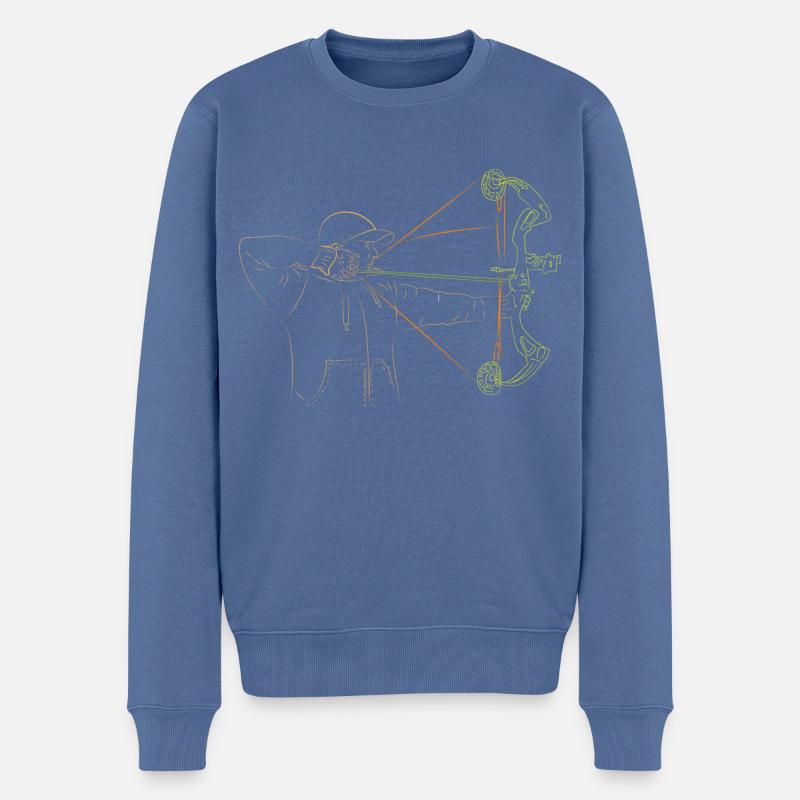 Archer Compound Bow T-Shirt - Pull Premium bio Homme - bleu pigeon