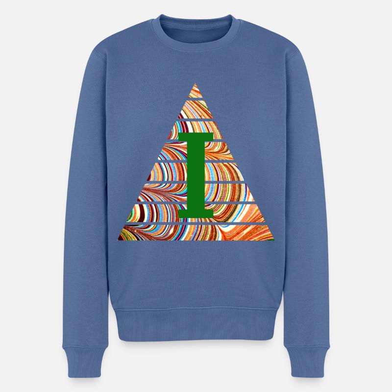 Dreieck E 56 I - Pull Premium bio Homme - bleu pigeon