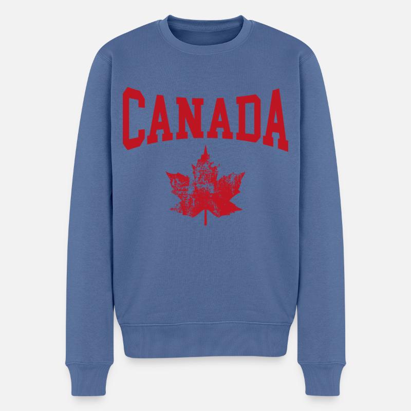Canada - Pull Premium bio Homme - bleu pigeon
