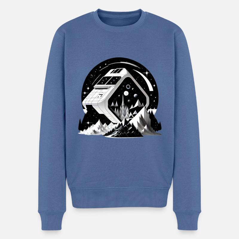 Cité de l’espace 03 - Pull Premium bio Homme - bleu pigeon