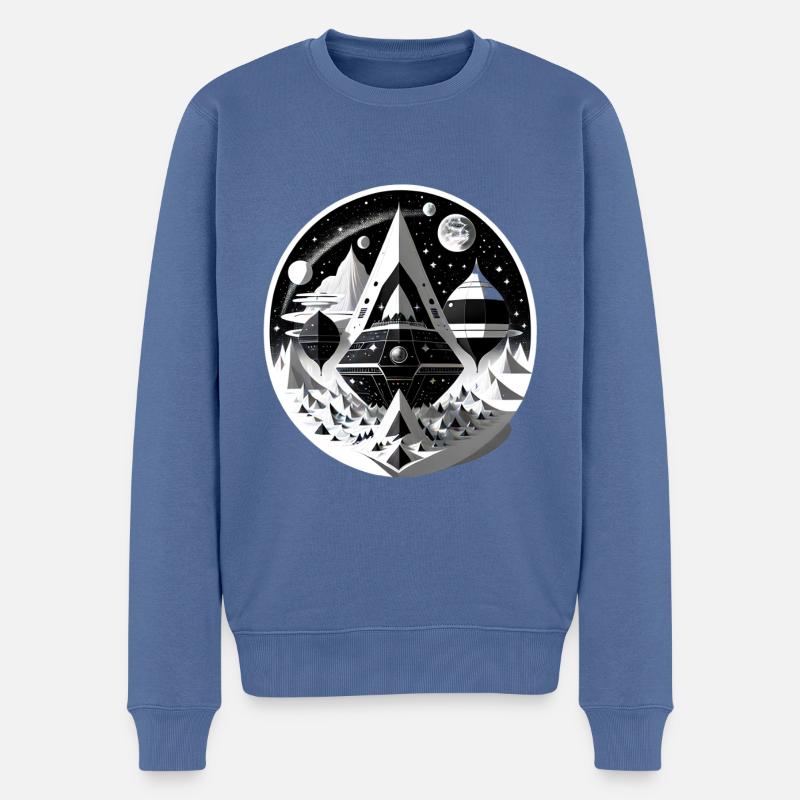 Cité de l’espace 04 - Pull Premium bio Homme - bleu pigeon