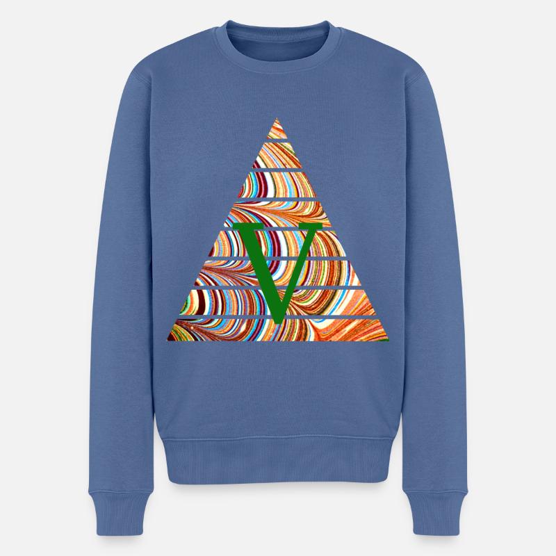 Triangle E 56 V - Pull Premium bio Homme - bleu pigeon