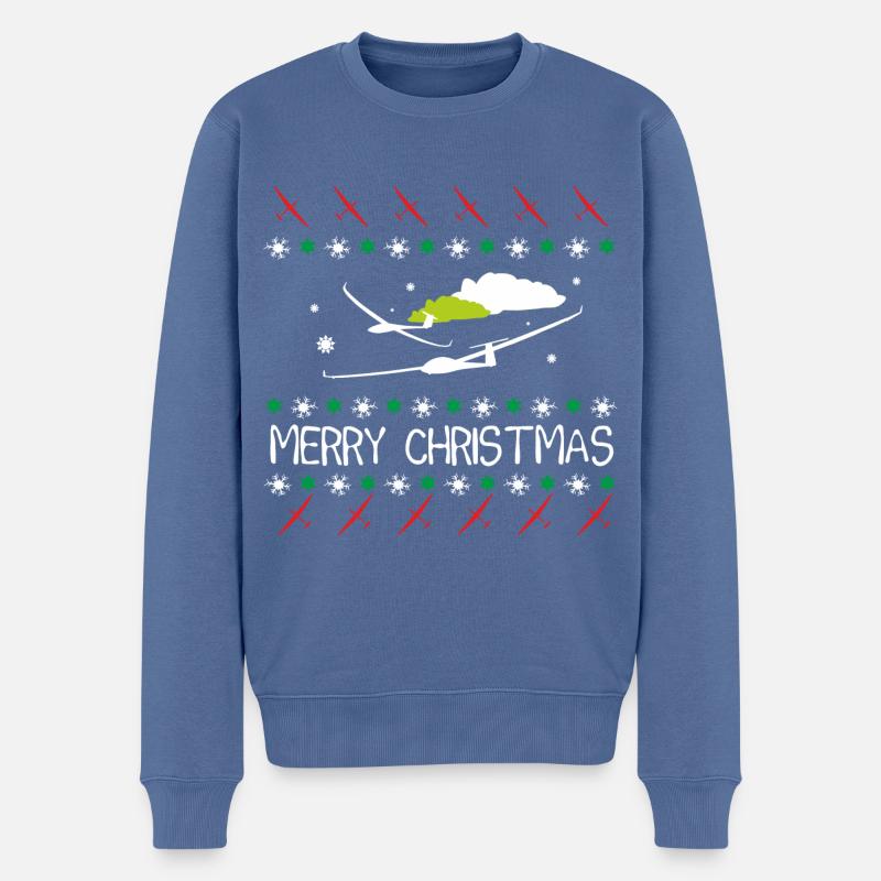 Planeur Planeur Planeur Pilote - Pull Premium bio Homme - bleu pigeon
