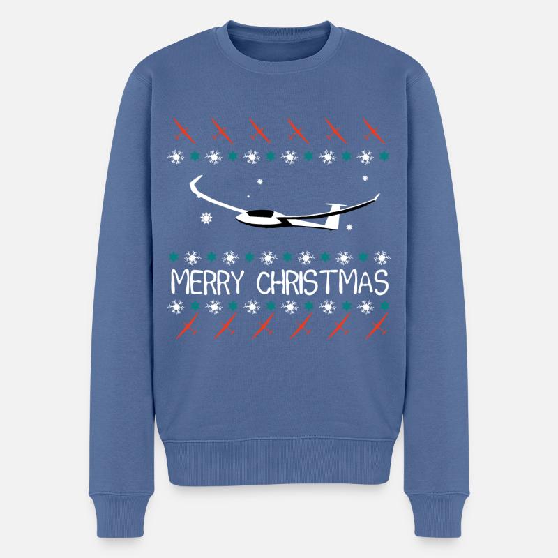 Planeur Planeur Planeur Pilote - Pull Premium bio Homme - bleu pigeon