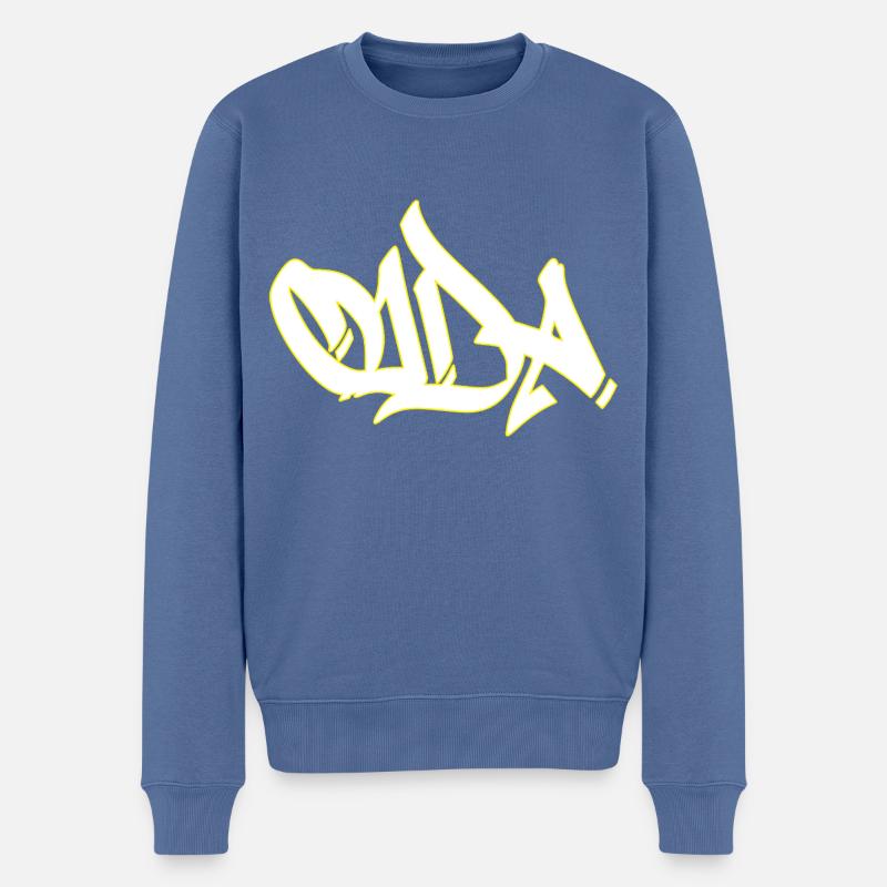 Oida - Männer Premium Bio Pullover - Taubenblau