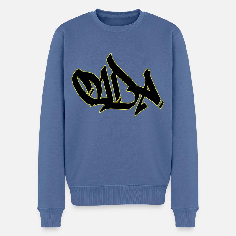 Oida - Männer Premium Bio Pullover - Taubenblau