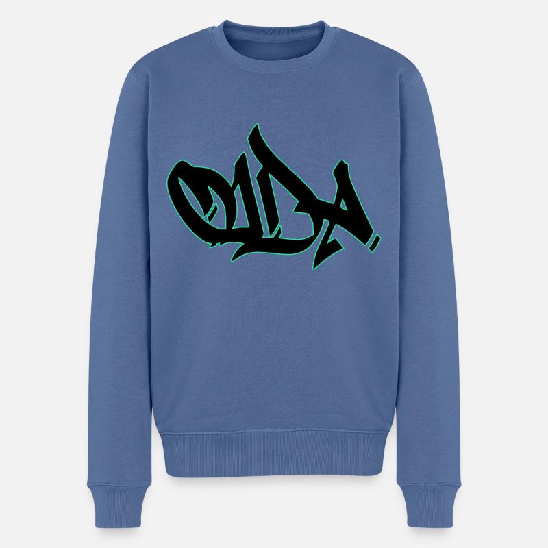 Oida - Männer Premium Bio Pullover - Taubenblau
