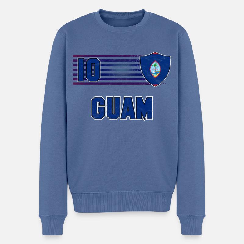 Équipe de Guam de football - Pull Premium bio Homme - bleu pigeon